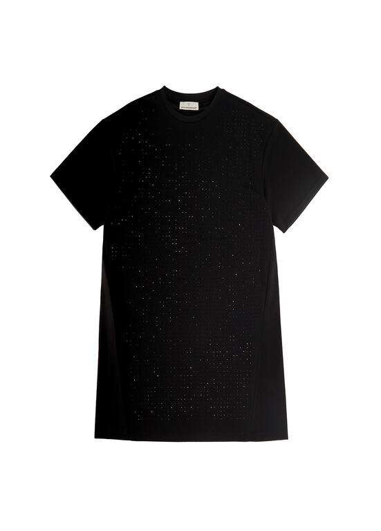 VESTIDO TIPO CAMISETA CON STRASS